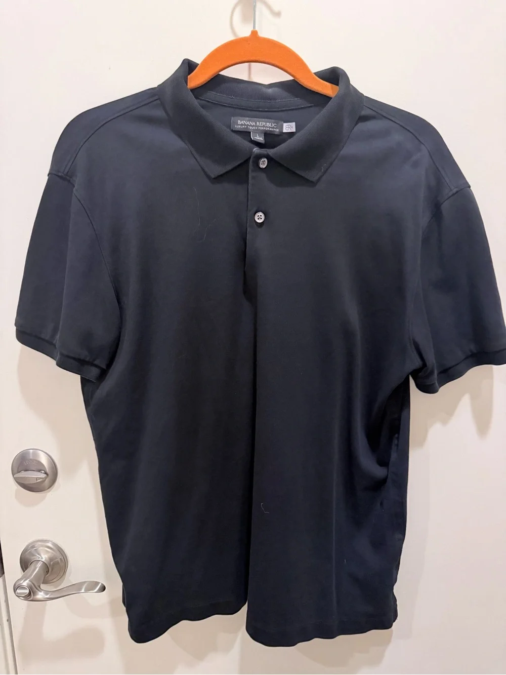 Banana Republic Men's Black Polo Shirt